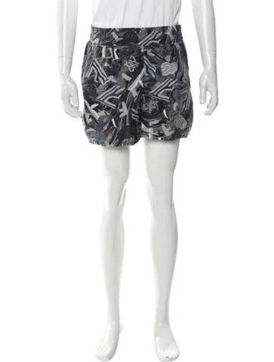 Pre-owned Fendi Silk Jogger Shorts In Green
