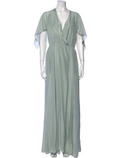 Pre-owned Fendi Silk Long Dress In Multi