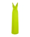 Fendi Silk Maxi Dress In Green