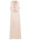 Fendi Silk Maxi Dress In Pink