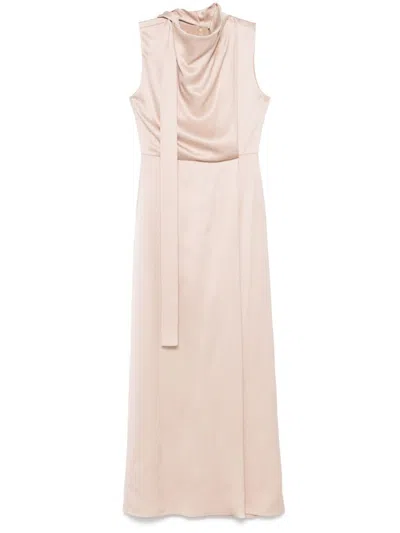 Fendi Sleeveless Dress In Nude