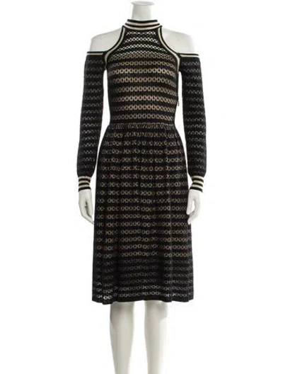 Pre-owned Fendi Silk Midi Length Dress