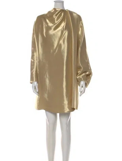 Pre-owned Fendi Silk Mini Dress