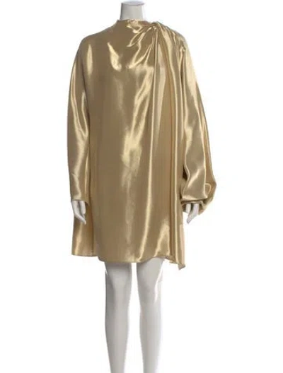 Pre-owned Fendi Silk Mini Dress