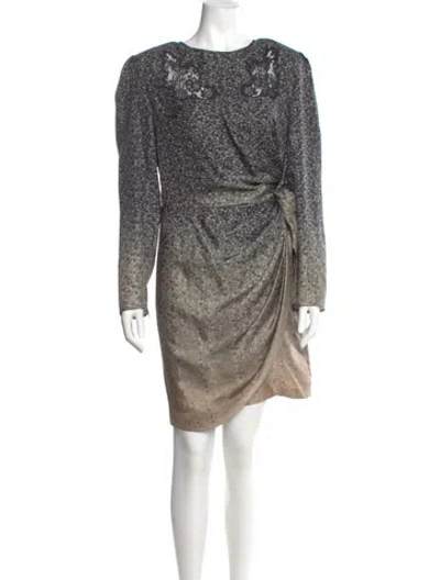 Pre-owned Fendi Silk Mini Dress In Multi