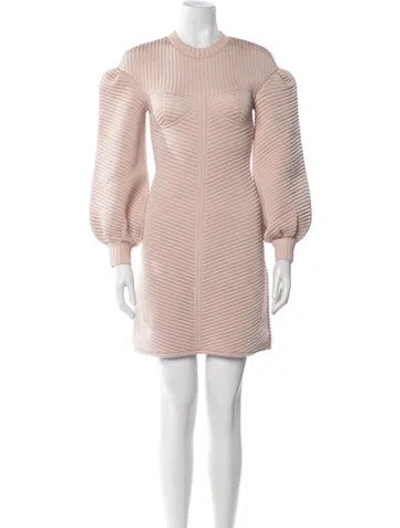 Pre-owned Fendi Silk Mini Dress In Pink