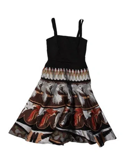 Pre-owned Fendi Silk Mini Dress W/ Tags In Multicolor