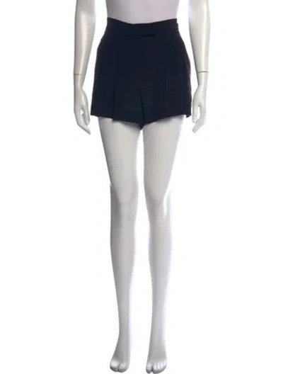 Pre-owned Fendi Silk Mini Shorts In Black
