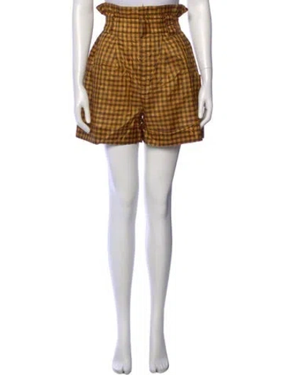 Pre-owned Fendi Silk Mini Shorts In Multi