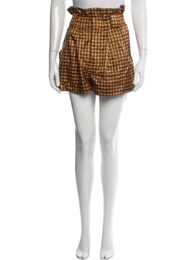Pre-owned Fendi Silk Mini Shorts In Multi