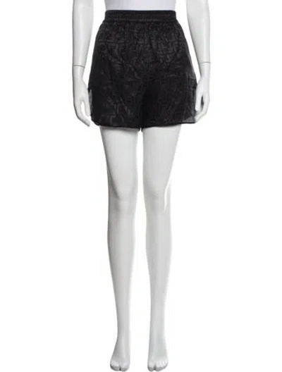 Pre-owned Fendi Silk Mini Shorts W/ Tags In Brown