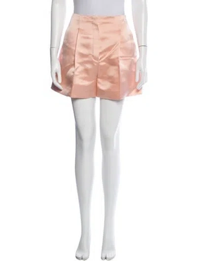 Pre-owned Fendi Silk Mini Shorts W/ Tags In Pink
