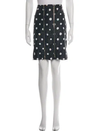 Pre-owned Fendi Silk Mini Skirt In Blue