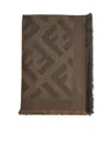 Fendi Silk Multicolor Wool And Silk Scarf