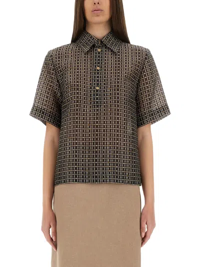 FENDI SILK NET SHIRT