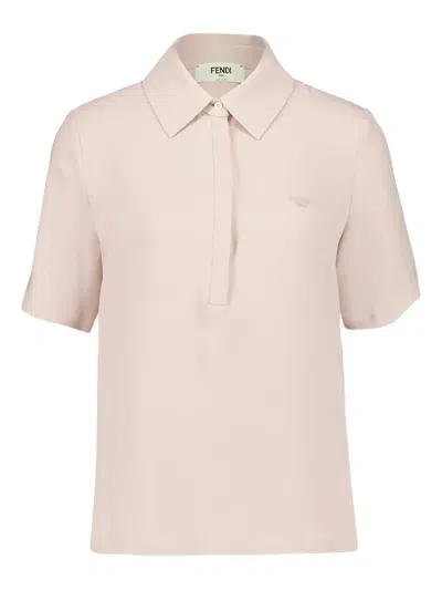 Fendi Silk Polo Shirt