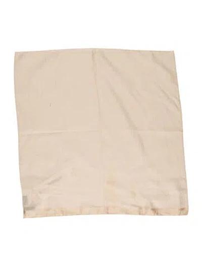 Pre-owned Fendi Silk Scarf In Neutral