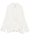 Fendi Women Camicia Silk Shirt In Neutral