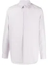 Fendi Silk Shirt With Embossed Pattern In White