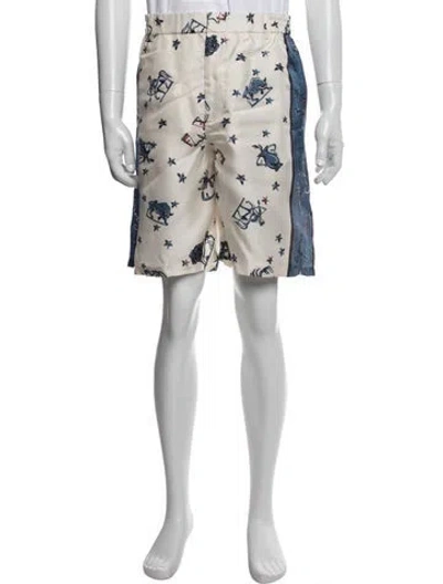 Pre-owned Fendi Silk Shorts In Neutral