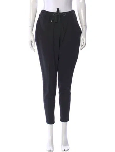 Pre-owned Fendi Silk Skinny Leg Pants In Black