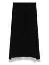Fendi Women Pinstripe Midi Skirt In Black