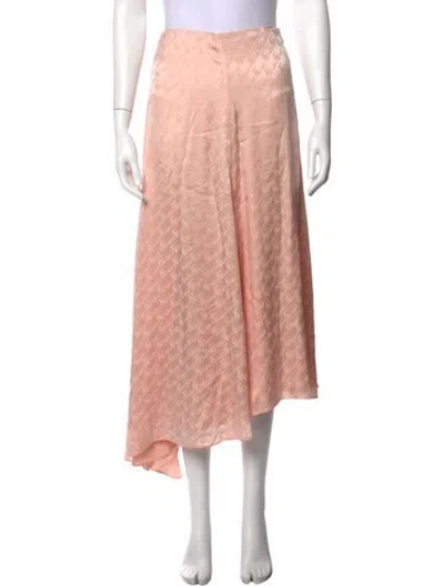 Pre-owned Fendi Silk Skirt In Pink