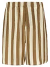 Fendi Printed Silk Bermuda Shorts In Multi