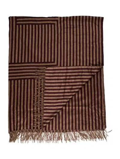 Pre-owned Fendi Silk Throw Blanket