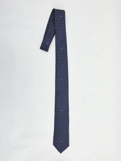 Fendi Silk Tie In Blue