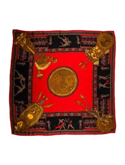 Pre-owned Fendi Silk Vintage Scarf In Brown