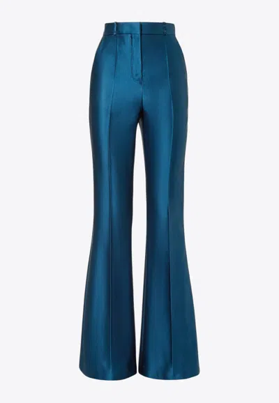 FENDI SILK WIDE-LEG PANTS