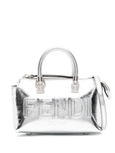 Fendi Silver By The Way Mini Leather Bag