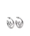 Fendi Silver-colored Earrings In Silver