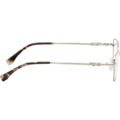 Fendi Silver Graph Glasses In Brown