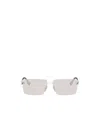 Fendi Sky Rimless Rectangular Sunglasses In Blue