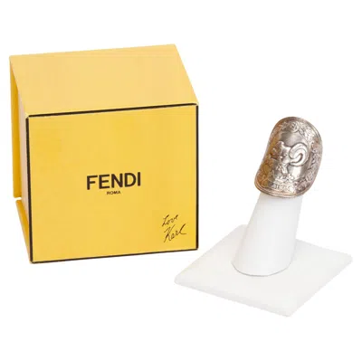 Pre-owned Fendi Silver Ring In Multi