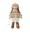 Fendi Silvia Collectable Maxi Charm In Brown