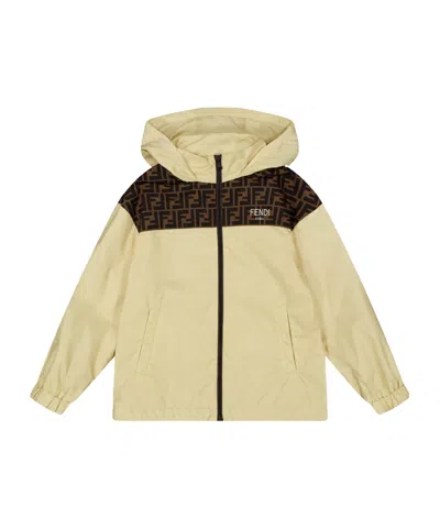 Fendi Simple Jacket In Yellow