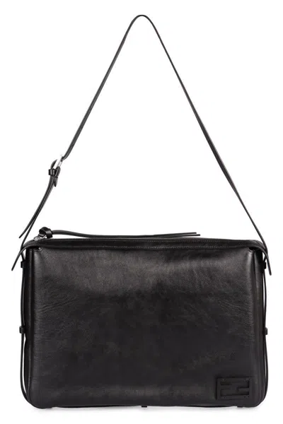 Fendi Women's Simply Large Leather Bag In Black