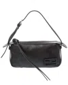 Fendi Women's Simplym Black Bag Embossed Logo In Black