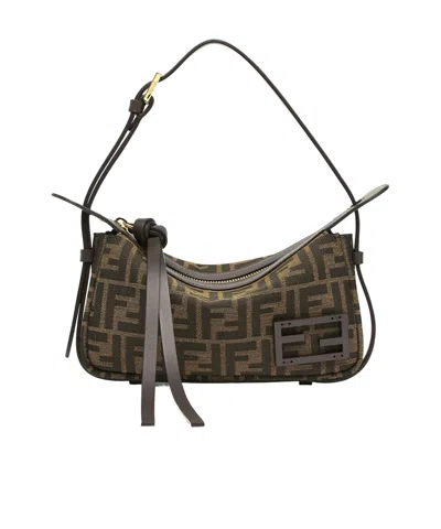 Fendi Simply Mini Shoulder Bag In Black