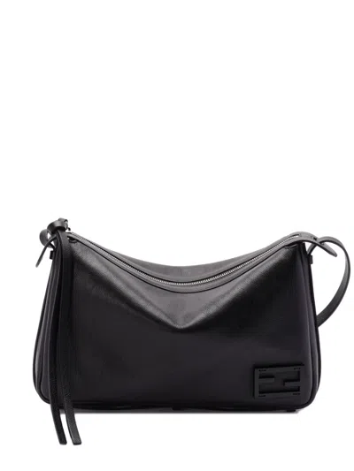 Fendi Women's Simplym Black Bag Embossed Logo