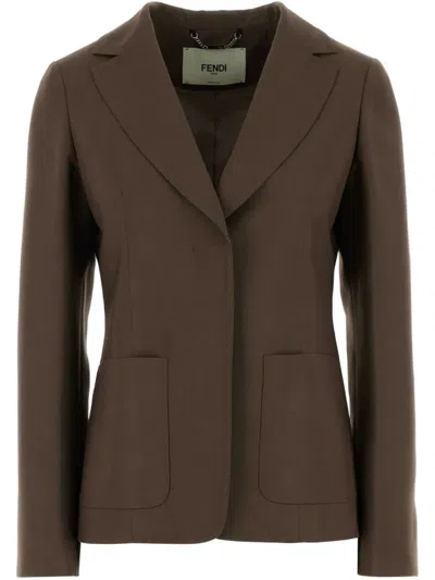 FENDI SINGLE-BREASTED BLAZER