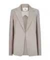 Fendi Deconstructed Tailored Jacket In Gray