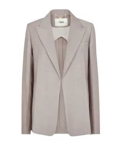 FENDI FENDI SINGLE-BREASTED TAILORED BLAZER