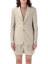 Fendi Men Single-breasted Blazer In Neutrals