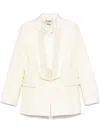 Fendi Single-breasted Blazer In Neutrals