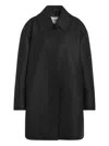 Fendi Single-breasted Coat In Black