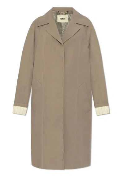 FENDI FENDI SINGLE BREASTED LONG COAT